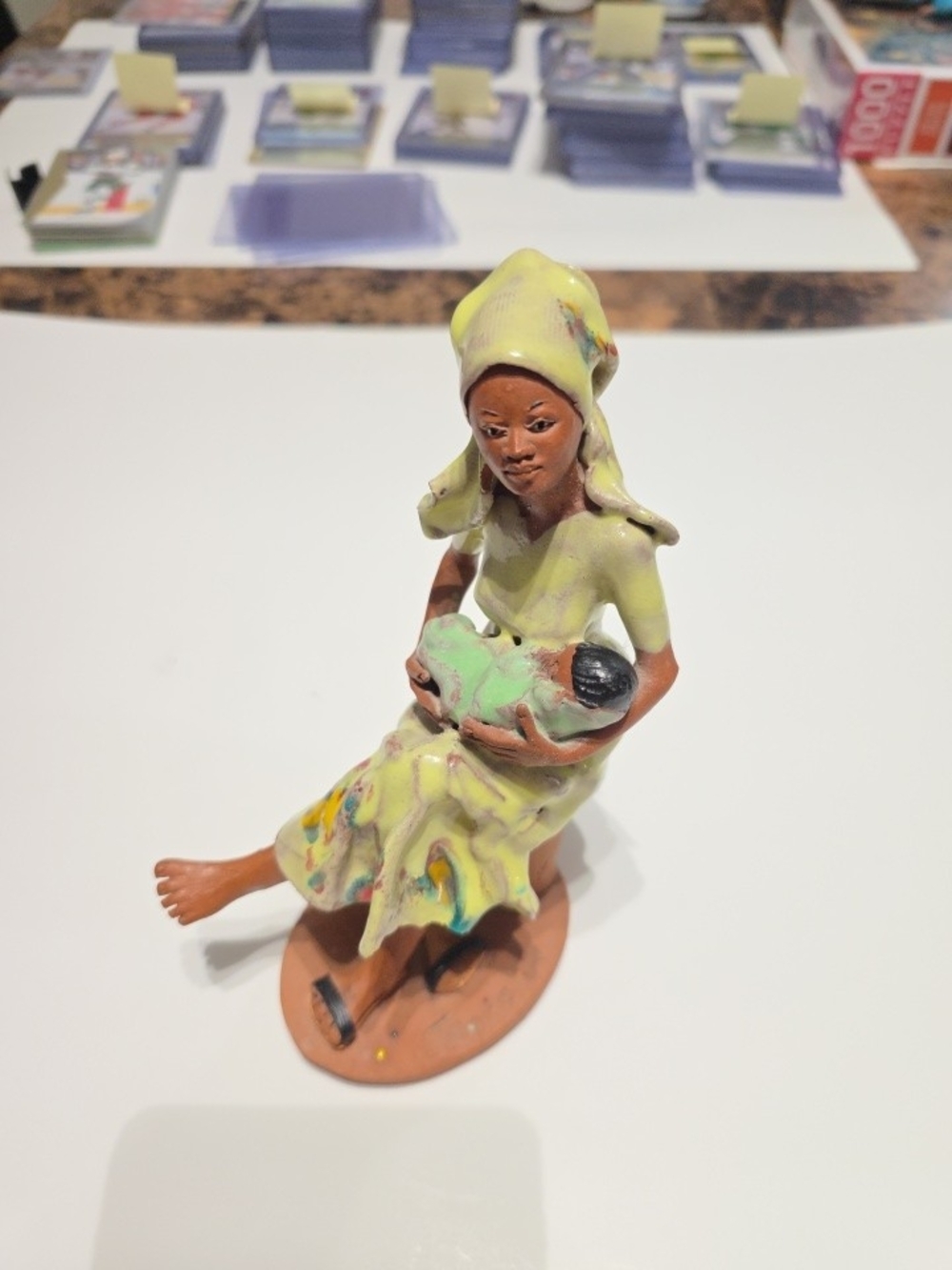 Vintage Clay Jamaican Figuerine